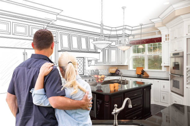 Custom kitchen cabinets installed in a Bridgeport home